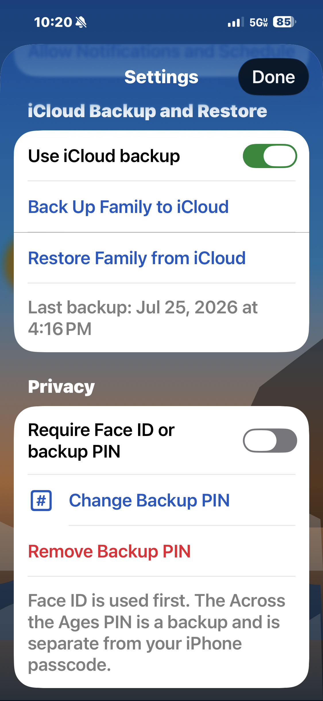 Settings & Privacy